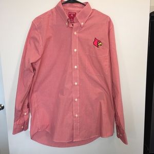 Antigua Louisville Cardinals men’s button down,Med